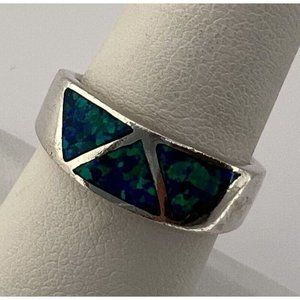 925 STERLING SILVER OPAL  RING  SIZE 7